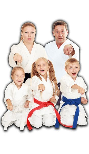 Martial Arts Lessons for Families in Chandler AZ - Sitting Group Family Banner