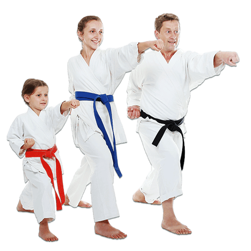 Martial Arts Lessons for Families in Chandler AZ - Man and Daughters Family Punching Together